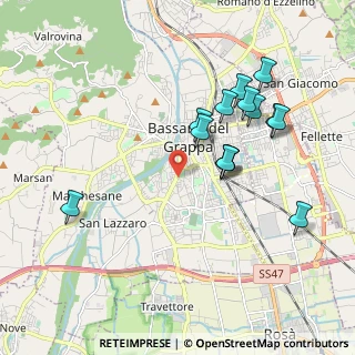 Mappa Via M. Kolbe, 36061 Bassano del Grappa VI, Italia (1.88929)