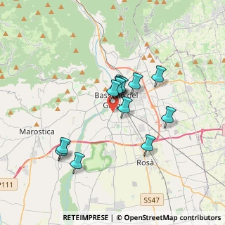 Mappa Via M. Kolbe, 36061 Bassano del Grappa VI, Italia (2.80231)