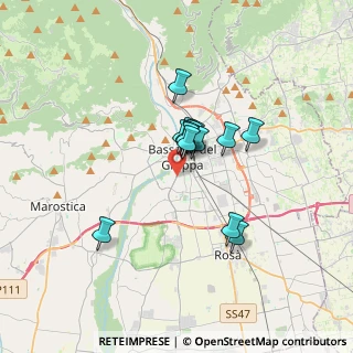 Mappa Via M. Kolbe, 36061 Bassano del Grappa VI, Italia (2.28)