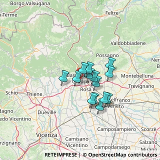 Mappa Via M. Kolbe, 36061 Bassano del Grappa VI, Italia (9.27357)