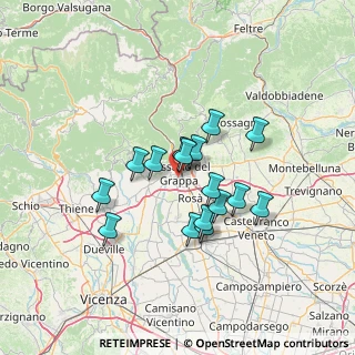 Mappa Via M. Kolbe, 36061 Bassano del Grappa VI, Italia (10.57875)