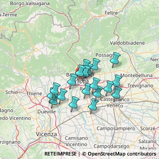 Mappa Via M. Kolbe, 36061 Bassano del Grappa VI, Italia (10.63526)