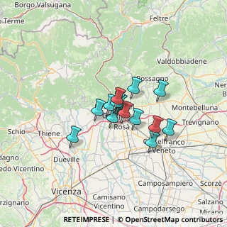 Mappa Via M. Kolbe, 36061 Bassano del Grappa VI, Italia (7.97)