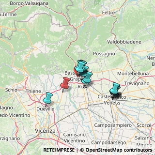 Mappa Via M. Kolbe, 36061 Bassano del Grappa VI, Italia (9.64125)