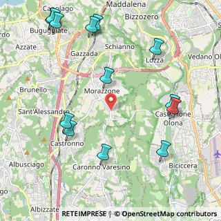 Mappa Via Caronno Varesino, 21040 Morazzone VA, Italia (2.64692)