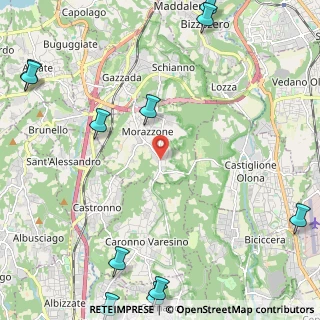 Mappa Via Caronno Varesino, 21040 Morazzone VA, Italia (3.48636)