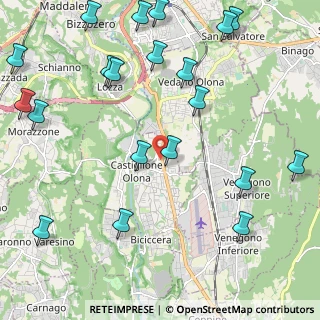 Mappa Via Ludovico Castiglioni, 21043 Castiglione Olona VA, Italia (2.8445)