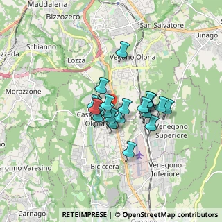 Mappa Via Ludovico Castiglioni, 21043 Castiglione Olona VA, Italia (1.149)