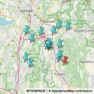 Mappa Via Ludovico Castiglioni, 21043 Castiglione Olona VA, Italia (2.84125)