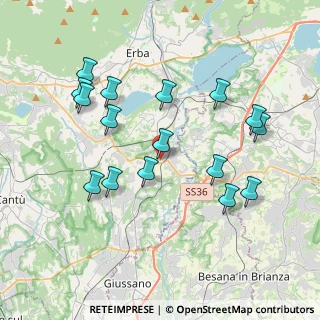 Mappa Via Brianza, 22045 Lambrugo CO, Italia (3.88438)