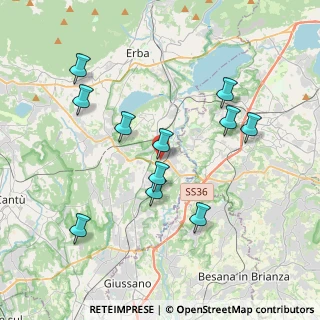 Mappa Via Brianza, 22045 Lambrugo CO, Italia (3.74727)