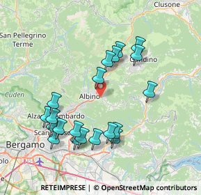 Mappa Via Spiazzi, 24021 Albino BG, Italia (7.6145)