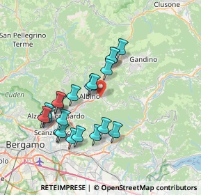 Mappa Via Spiazzi, 24021 Albino BG, Italia (6.8915)
