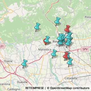 Mappa Via Salarola, 36063 Marostica VI, Italia (7.44118)