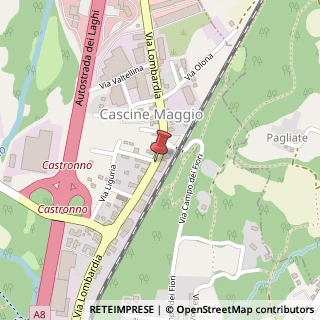 Mappa Via lombardia 35, 21040 Castronno, Varese (Lombardia)