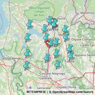 Mappa Piazza Cav. Giancarlo de Moli, 21040 Castronno VA, Italia (6.68526)