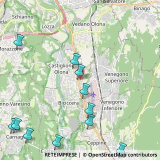 Mappa Via Melette, 21043 Castiglione Olona VA, Italia (3.0875)