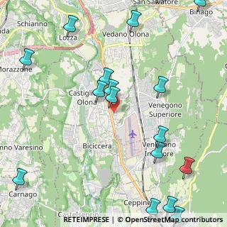 Mappa Via Melette, 21043 Castiglione Olona VA, Italia (2.94765)
