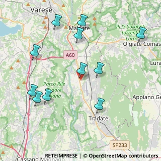 Mappa Via Melette, 21043 Castiglione Olona VA, Italia (4.52818)