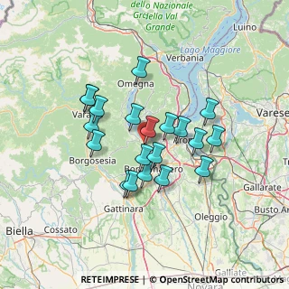 Mappa Via Regina Villa, 28024 Gozzano NO, Italia (11.1995)