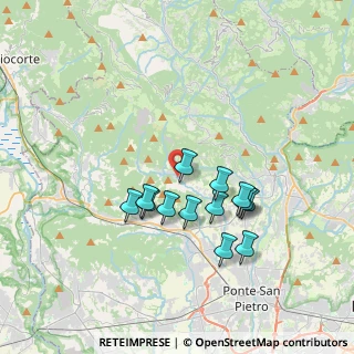 Mappa Via Annunciata, 24030 Palazzago BG, Italia (3.09923)