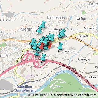 Mappa Via Emile Chanoux, 11024 Châtillon AO, Italia (0.25)