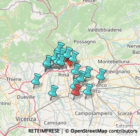 Mappa Via S. Francesco, 36060 Romano D'ezzelino VI, Italia (9.49333)