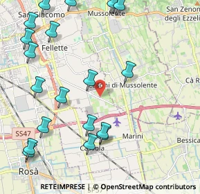 Mappa Via S. Francesco, 36060 Romano D'ezzelino VI, Italia (2.6925)