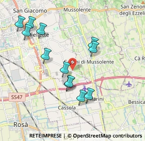 Mappa Via S. Francesco, 36060 Romano D'ezzelino VI, Italia (1.92167)