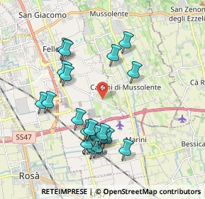 Mappa Via S. Francesco, 36060 Romano D'ezzelino VI, Italia (1.9015)
