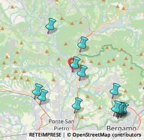 Mappa Via Dogana, 24031 Almenno San Salvatore BG, Italia (4.90462)