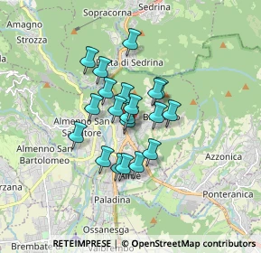 Mappa Via S. Faustino, 24018 Villa d'Almè BG, Italia (1.147)