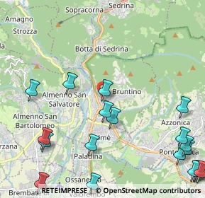 Mappa Via S. Faustino, 24018 Villa d'Almè BG, Italia (3.1825)