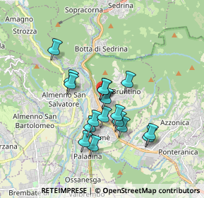 Mappa Via S. Faustino, 24018 Villa d'Almè BG, Italia (1.41353)