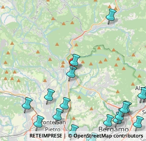 Mappa Via S. Faustino, 24018 Villa d'Almè BG, Italia (6.6515)