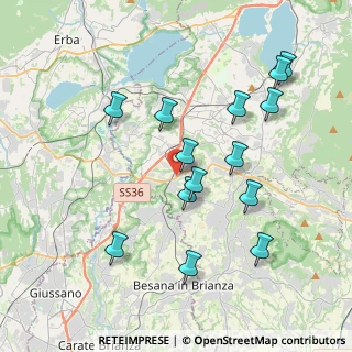 Mappa Statale Briantea, 23892 Bulciago LC, Italia (3.88857)