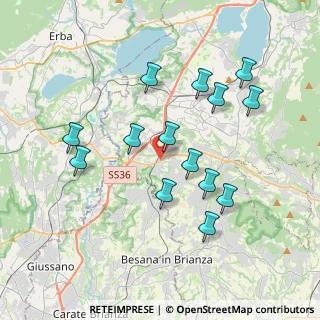 Mappa Statale Briantea, 23892 Bulciago LC, Italia (3.61357)