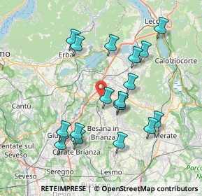 Mappa Strada Provinciale, 23892 Bulciago LC, Italia (7.49824)