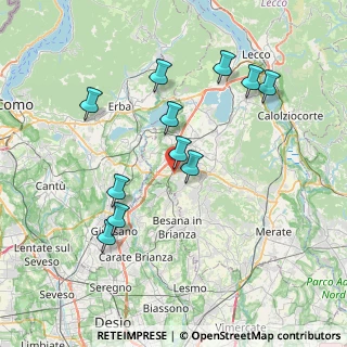 Mappa Strada Provinciale, 23892 Bulciago LC, Italia (7.36091)