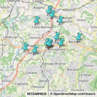 Mappa Strada Provinciale, 23892 Bulciago LC, Italia (1.52667)