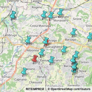 Mappa Statale Briantea, 23892 Bulciago LC, Italia (2.704)