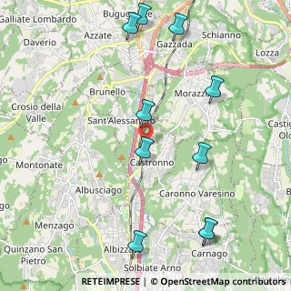 Mappa 21040 Castronno VA, Italia (2.64545)