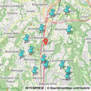 Mappa 21040 Castronno VA, Italia (2.53538)