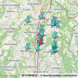 Mappa 21040 Castronno VA, Italia (1.5575)