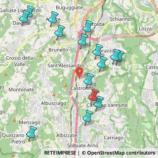 Mappa 21040 Castronno VA, Italia (2.37333)