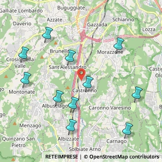 Mappa 21040 Castronno VA, Italia (2.42182)