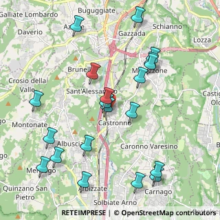 Mappa 21040 Castronno VA, Italia (2.278)