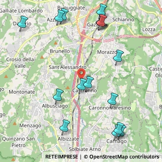 Mappa 21040 Castronno VA, Italia (2.71563)