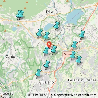 Mappa Via Beldosso, 22040 Lurago D'erba CO, Italia (4.14923)