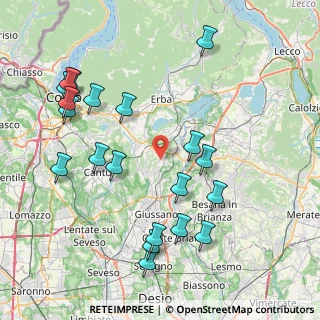 Mappa Via Beldosso, 22040 Lurago D'erba CO, Italia (9.17)